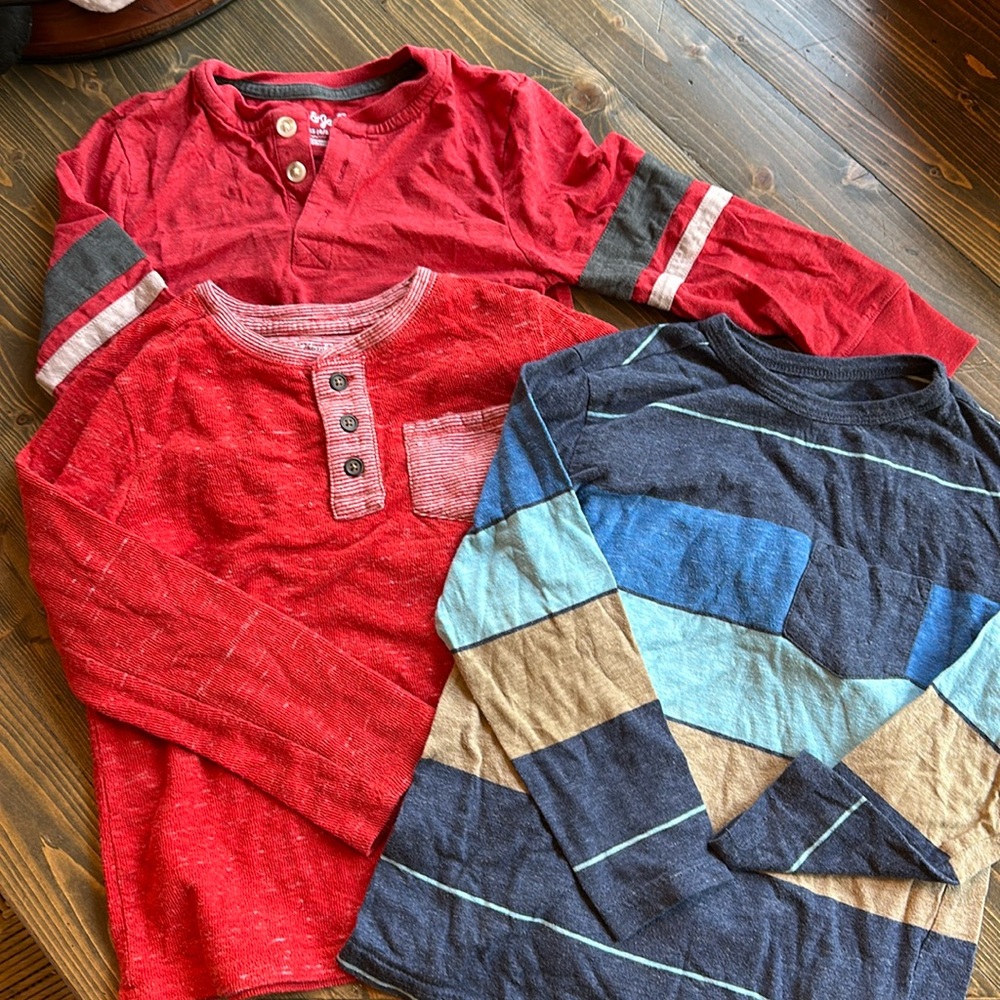 3 boys, long sleeve tees